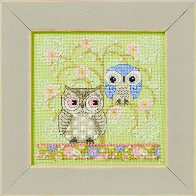 Mill Hill Artful Owls by Debbie Mumm - Spring Owls MAIN