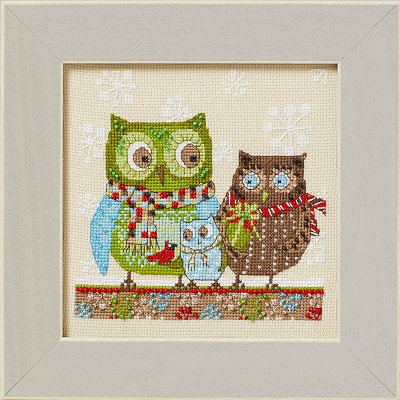 Mill Hill Artful Owls by Debbie Mumm - Winter Owls MAIN