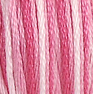 DMC 5 Pearl Cotton 48 Variegated Med. Pink MAIN