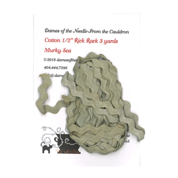 Dames of the Needle - Rick Rack 1/2" Murky Sea MAIN
