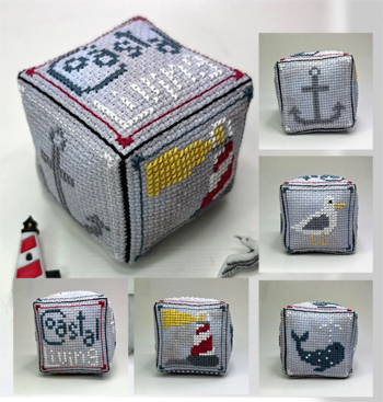 Ladybug Stitches - Small Cube Series - Coastal MAIN