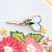 Flamingo Toes Needle Minder - Embroidery Scissors THUMBNAIL