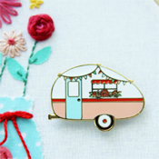 Flamingo Toes Needle Minder - Vintage Camper THUMBNAIL