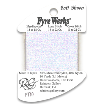 Rainbow Gallery Fyre Werks FT10 White Pearl MAIN