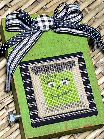 Crafty Bluebonnet Designs - Spooky Spool Series - Frankenstein Spool MAIN