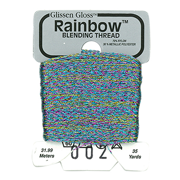 Glissen Gloss Rainbow Blending Thread 002 White Flame THUMBNAIL