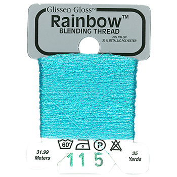 Glissen Gloss Rainbow Blending Thread 115 Iridescent Pale Blue MAIN