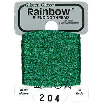 Glissen Gloss Rainbow Blending Thread 204 Sea Foam Green THUMBNAIL