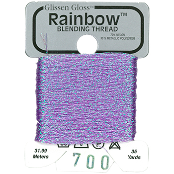 Glissen Gloss Rainbow Blending Thread 700 Iridescent Violet THUMBNAIL