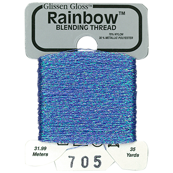 Glissen Gloss Rainbow Blending Thread 705 Cornflower Blue THUMBNAIL