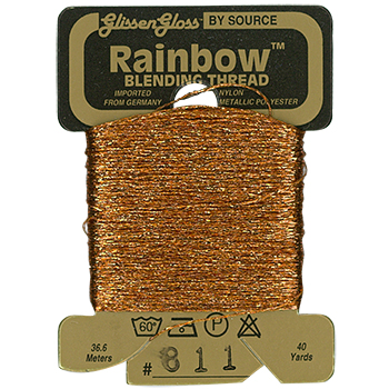 Glissen Gloss Rainbow Blending Thread 811 Pumpkin MAIN