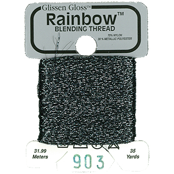 Glissen Gloss Rainbow Blending Thread 903 Charcoal THUMBNAIL