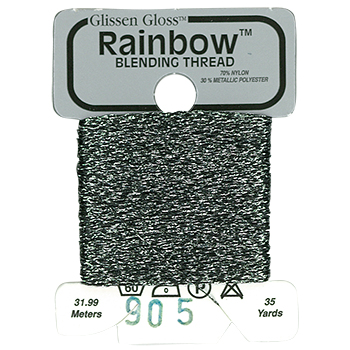 Glissen Gloss Rainbow Blending Thread 905 Gun Metal Gray MAIN