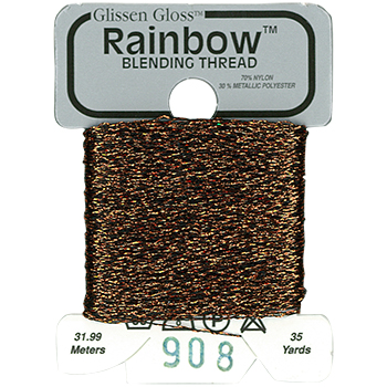 Glissen Gloss Rainbow Blending Thread 908 Black Copper MAIN