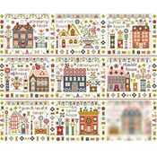 Pansy Patch Quilts and Stitchery - Houses On Stitchery Lane - 8 Spool House SWATCH