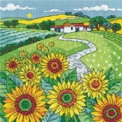 Heritage Crafts Kit - Sunflower Landscape THUMBNAIL