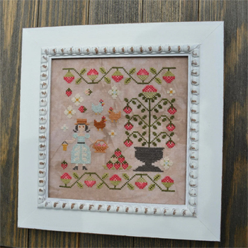 Annie Beez Folk Art - Gathering Strawberries MAIN