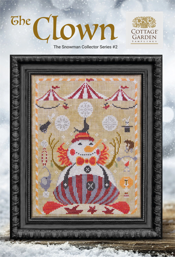 Cottage Garden Samplings - The Snowman Collector Series #2 The Clown MAIN