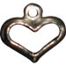 Charm - Simple Silver Open Heart MAIN