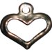 Charm - Simple Silver Open Heart THUMBNAIL