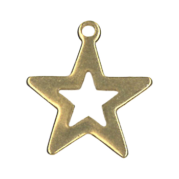 Charm Open Star Gold MAIN
