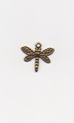 Charm - Dragonfly Antique Gold THUMBNAIL