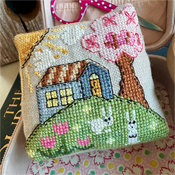 Luhu Stitches - Seasonal Pin Cushion Collection - Bunny Land Pin Keep THUMBNAIL