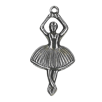 Charm - Ballerina Antique Silver MAIN