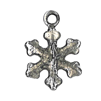 Charm - Antique Silver Snowflake, Small MAIN