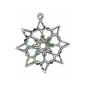 Charm - Elsa Snowflake Antique Silver MAIN