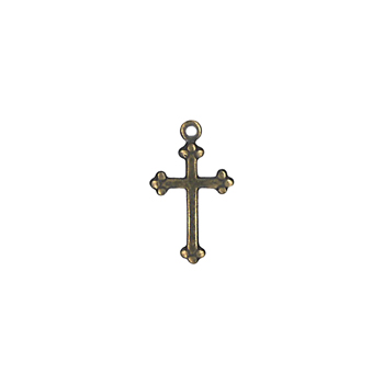 Charm - Cross Antique Gold MAIN