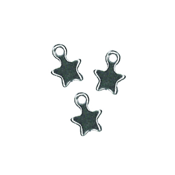 Charm - Antique Silver Mini Star (Set of  3) MAIN