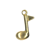 Charm Music Note Brass THUMBNAIL