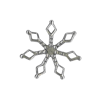 Charm - 7-Armed Snowflake Antique Silver MAIN