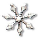 Charm - 7-Armed Snowflake Antique Silver MAIN