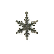 Charm - Antique Silver 6-Armed Snowflake THUMBNAIL