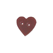 Jabco Button - 3449.T Tiny Folk Art Red Heart THUMBNAIL