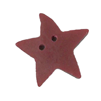 Jabco Button - 3459.L Large Folk Art Red Star Button MAIN
