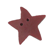 Jabco Button - 3459.L Large Folk Art Red Star Button THUMBNAIL