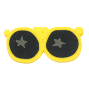 Jabco Button - 4518 Large Yellow Sunglasses THUMBNAIL