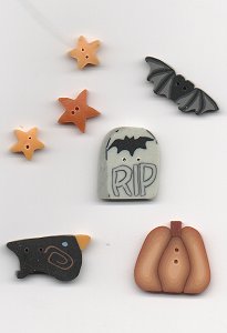 Jabco Button Pack - Annalee Waite Designs - Full Moon Witch MAIN