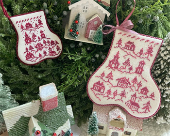 JBW Designs - Enchanted Village Stocking MAIN