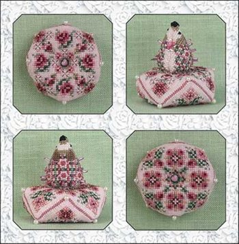 Just Nan - Hetty's Rose Garden Biscornu & Hedgehog MAIN