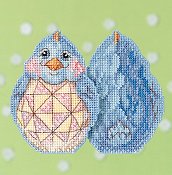 Jim Shore by Mill Hill - Spring Series 2017 - Blue Chick THUMBNAIL
