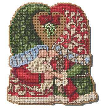 Jim Shore by Mill Hill - Mistletoe Couple Gnomes (2025) MAIN