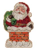 Jim Shore by Mill Hill - Santa in Chimney THUMBNAIL