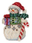 Jim Shore by Mill Hill - Snowman with Candy Cane THUMBNAIL
