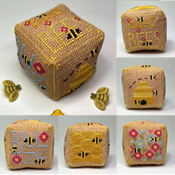 Ladybug Stitches - Small Cube Series - Bees THUMBNAIL