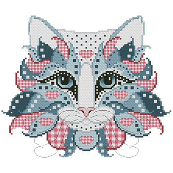 Kitty & Me Designs - Colorful Cats - Gingham MAIN