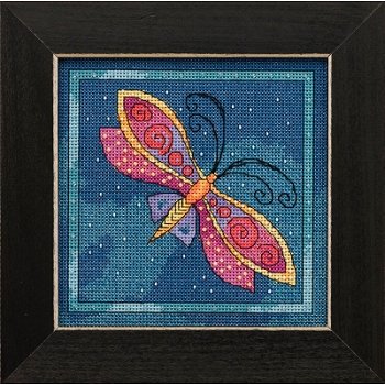 Laurel Burch - Flying Colors By Mill Hill - Dragonfly Capri MAIN
